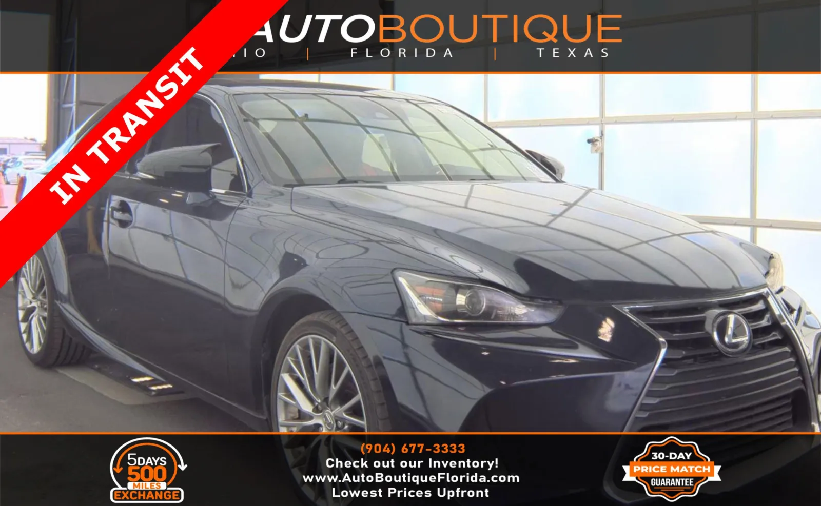 Blue 2017 Lexus IS 300 for sale in Jacksonville, FL