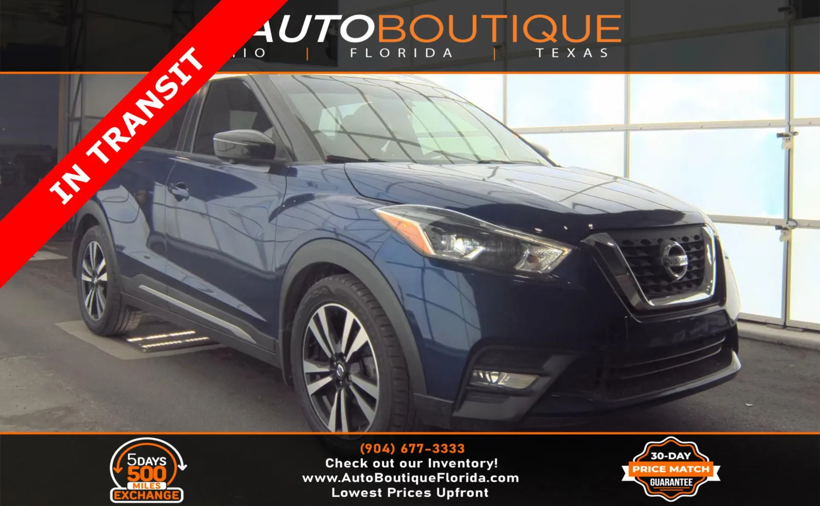 Blue 2018 Nissan Kicks SR for sale in Jacksonville, FL