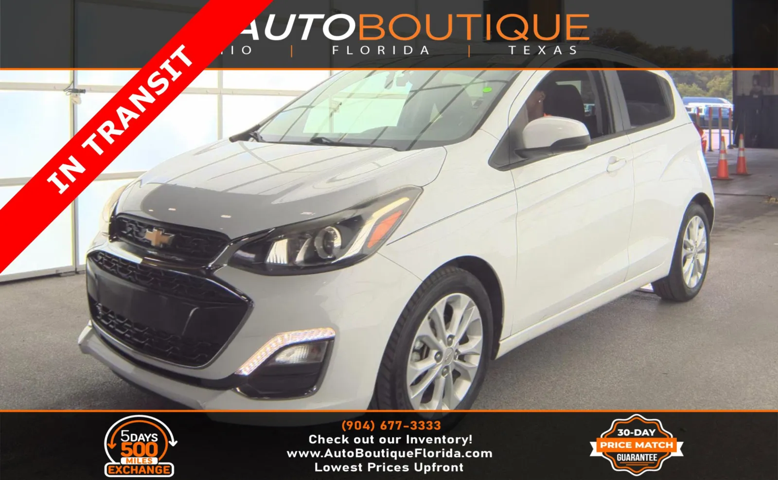 White 2020 Chevrolet Spark LT for sale in Jacksonville, FL