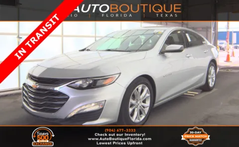 Silver 2021 Chevrolet Malibu LT for sale in Jacksonville, FL