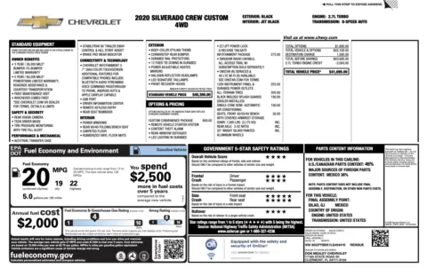 Photos of 2020 Chevrolet Silverado 1500 Custom for sale in Jacksonville, FL at Auto Boutique Florida