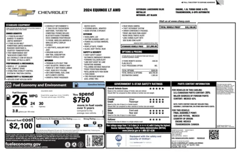 Photos of 2024 Chevrolet Equinox LT for sale in Jacksonville, FL at Auto Boutique Florida