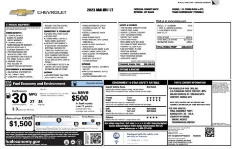 Photos of 2023 Chevrolet Malibu LT for sale in Jacksonville, FL at Auto Boutique Florida