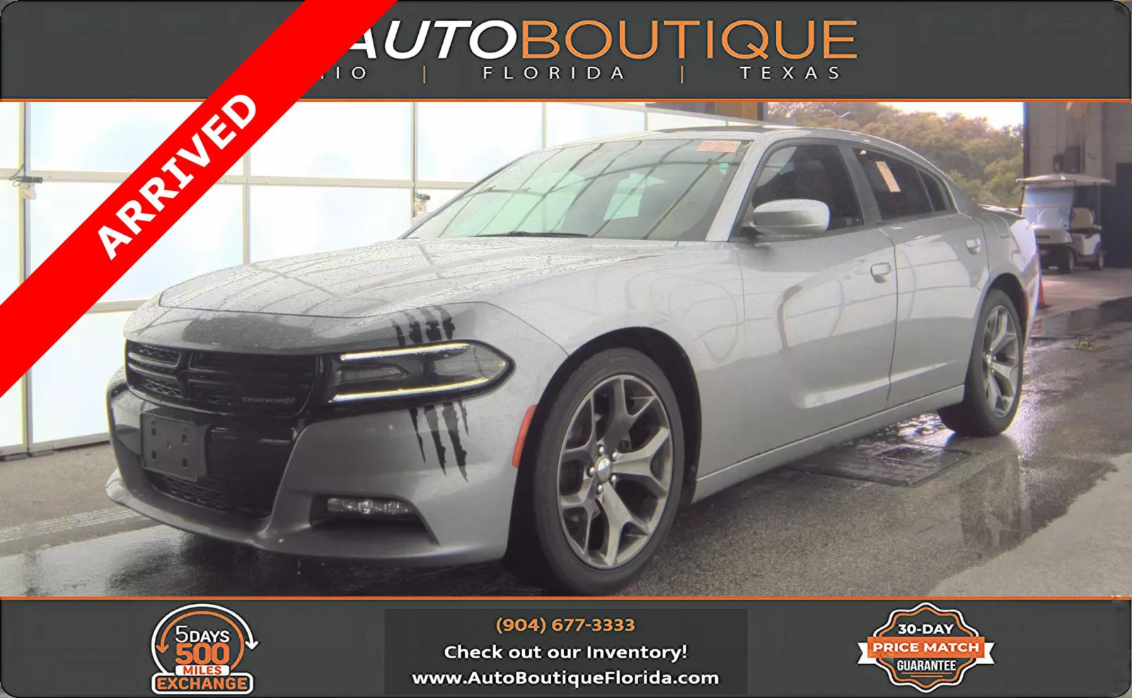Silver 2016 Dodge Charger SXT for sale in Jacksonville, FL