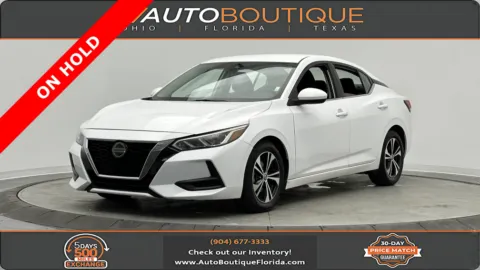 White 2021 Nissan Sentra SV for sale in Jacksonville, FL