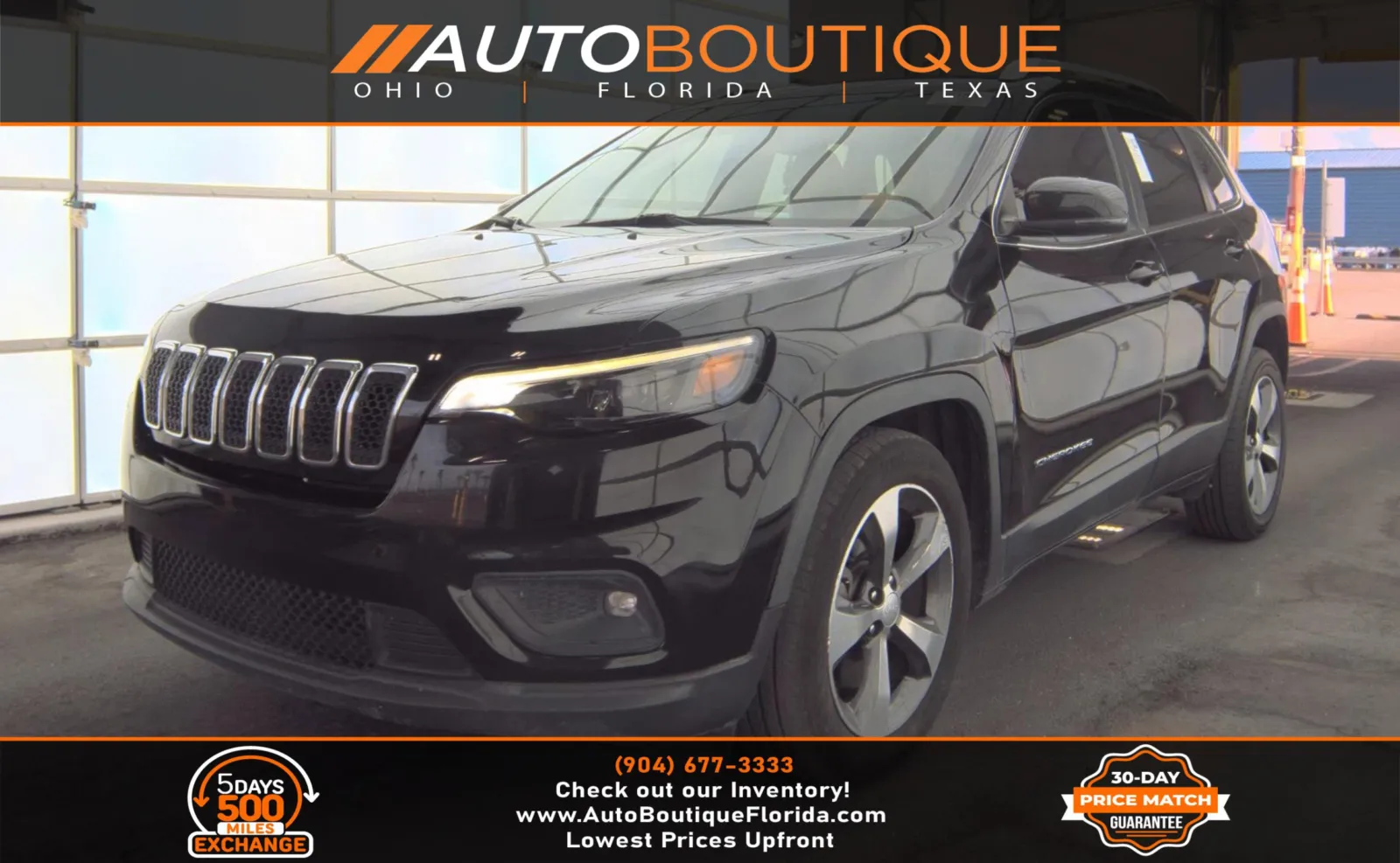 Black 2019 Jeep Cherokee Limited for sale in Jacksonville, FL
