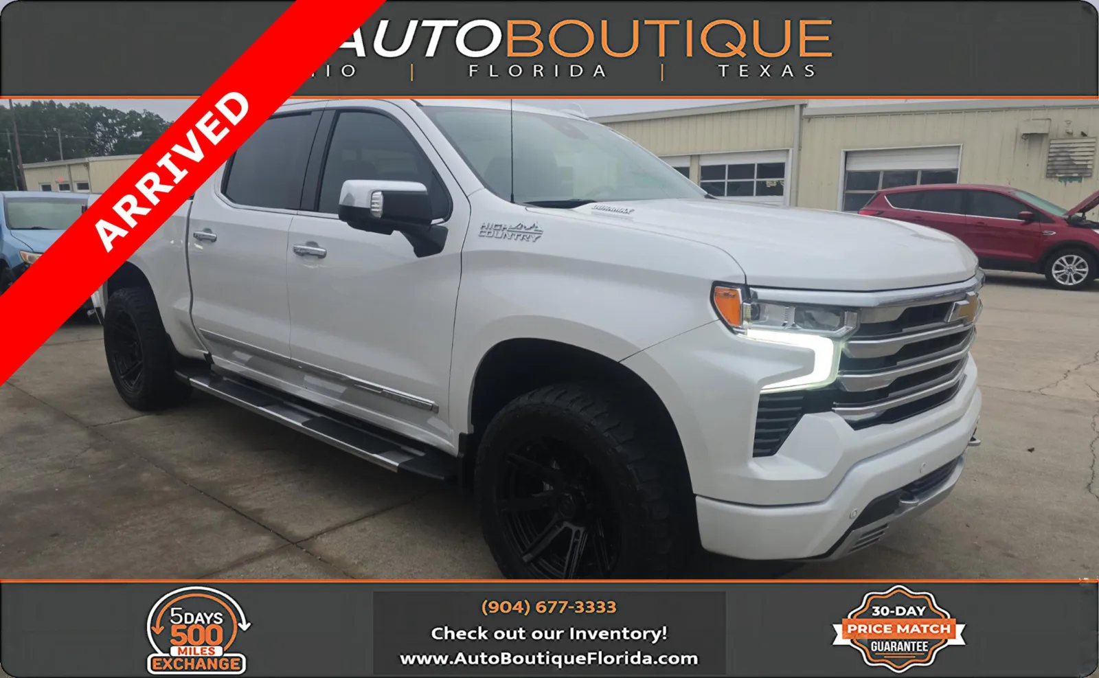 White 2023 Chevrolet Silverado 1500 High Country for sale in Jacksonville, FL