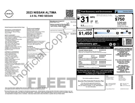 Photos of 2023 Nissan Altima 2.5 SL for sale in Jacksonville, FL at Auto Boutique Florida
