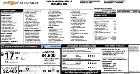 Photos of 2021 Chevrolet Silverado 1500 LT Trail Boss for sale in Jacksonville, FL at Auto Boutique Florida