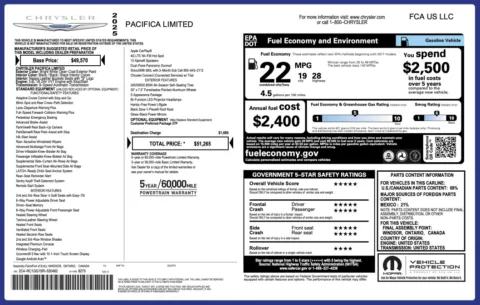More photos of 2025 Chrysler Pacifica Limited at Auto Boutique Florida, FL