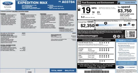 Photos of 2023 Ford Expedition Max XLT for sale in Jacksonville, FL at Auto Boutique Florida