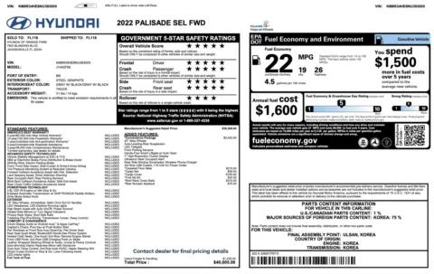 More photos of 2022 Hyundai Palisade SEL at Auto Boutique Florida, FL