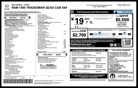 More photos of 2023 Ram 1500 Tradesman at Auto Boutique Florida, FL