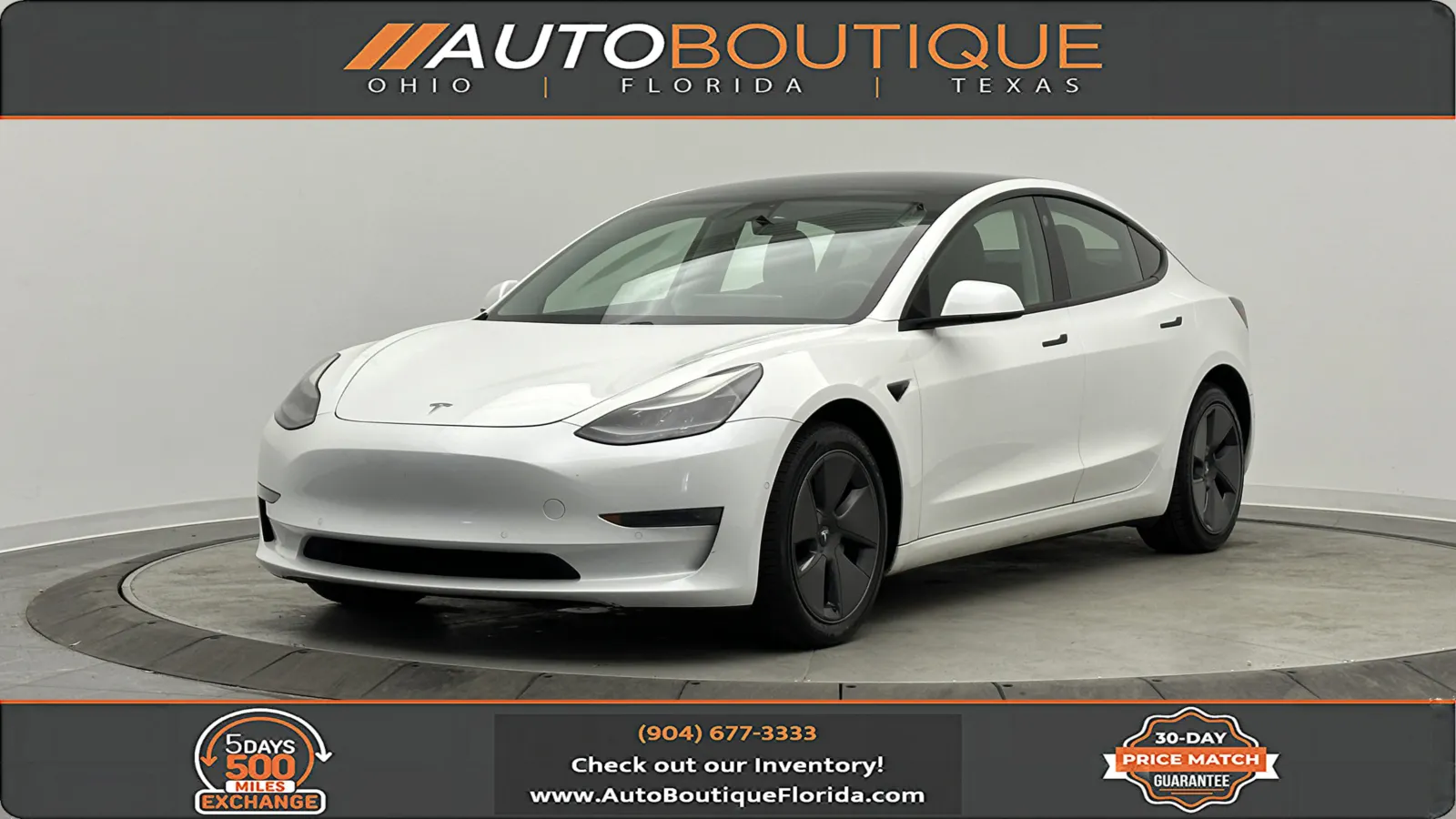 White 2021 Tesla Model 3 Standard Range Plus for sale in Jacksonville, FL