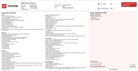 More photos of 2025 Toyota Prius LE at Auto Boutique Florida, FL