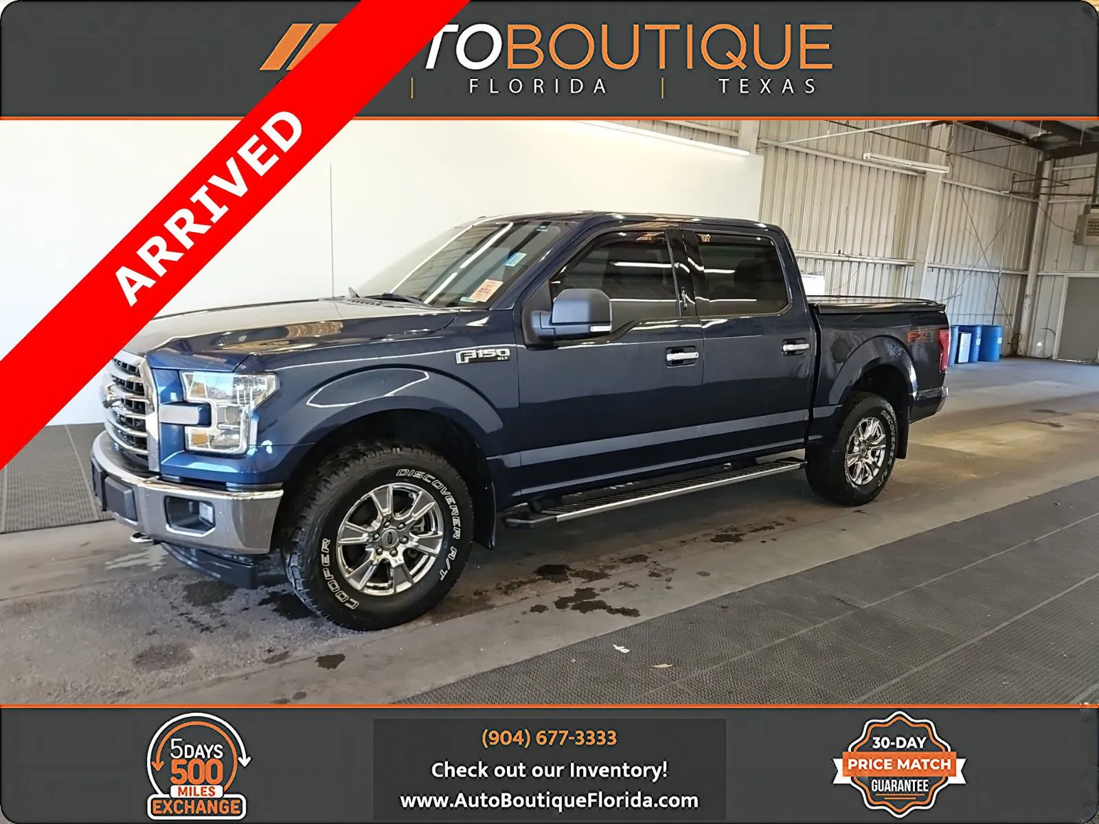 Blue 2017 Ford F-150 XLT for sale in Jacksonville, FL