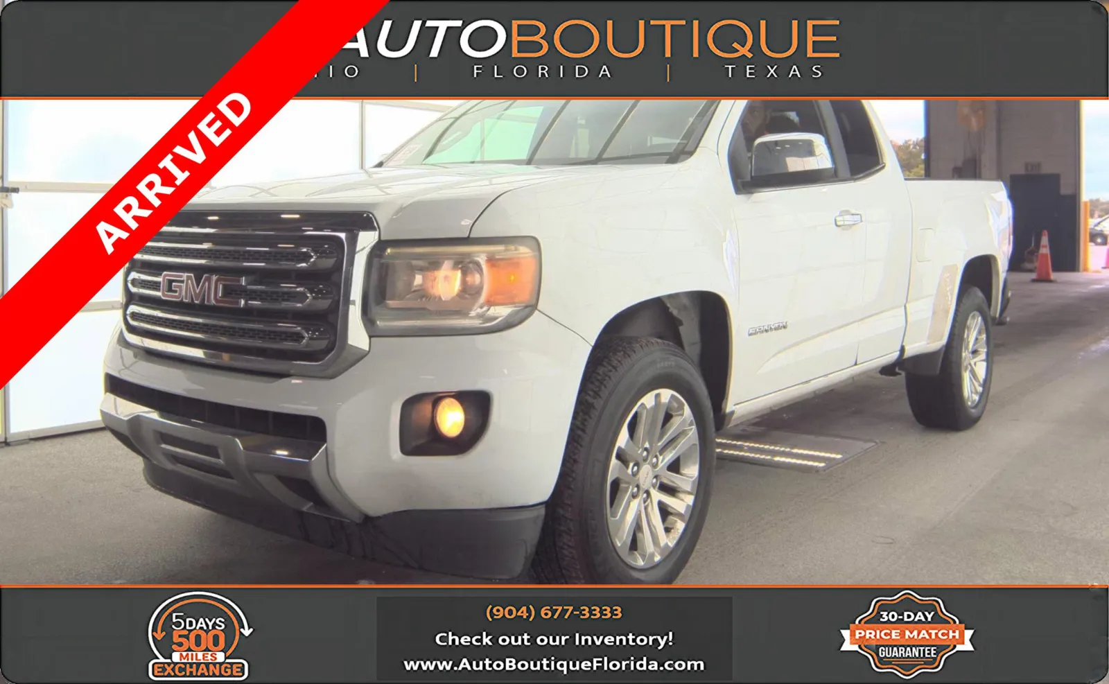White 2015 GMC Canyon 2WD SLT for sale in Jacksonville, FL