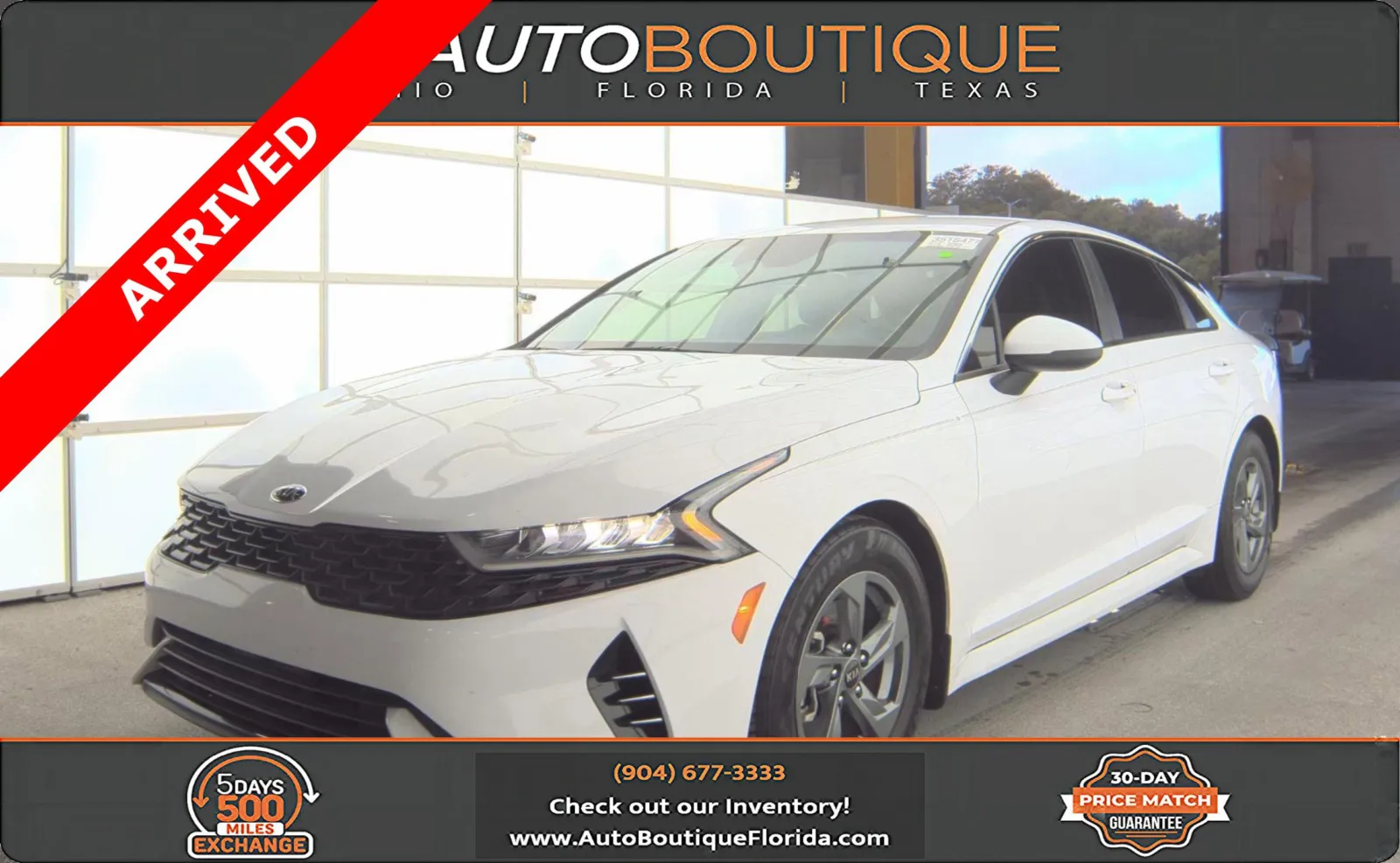 White 2021 Kia K5 LXS for sale in Jacksonville, FL