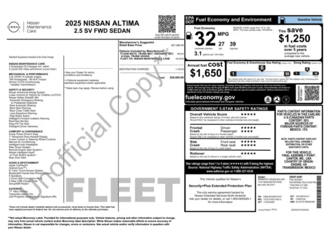 More photos of 2025 Nissan Altima SV at Auto Boutique Florida, FL