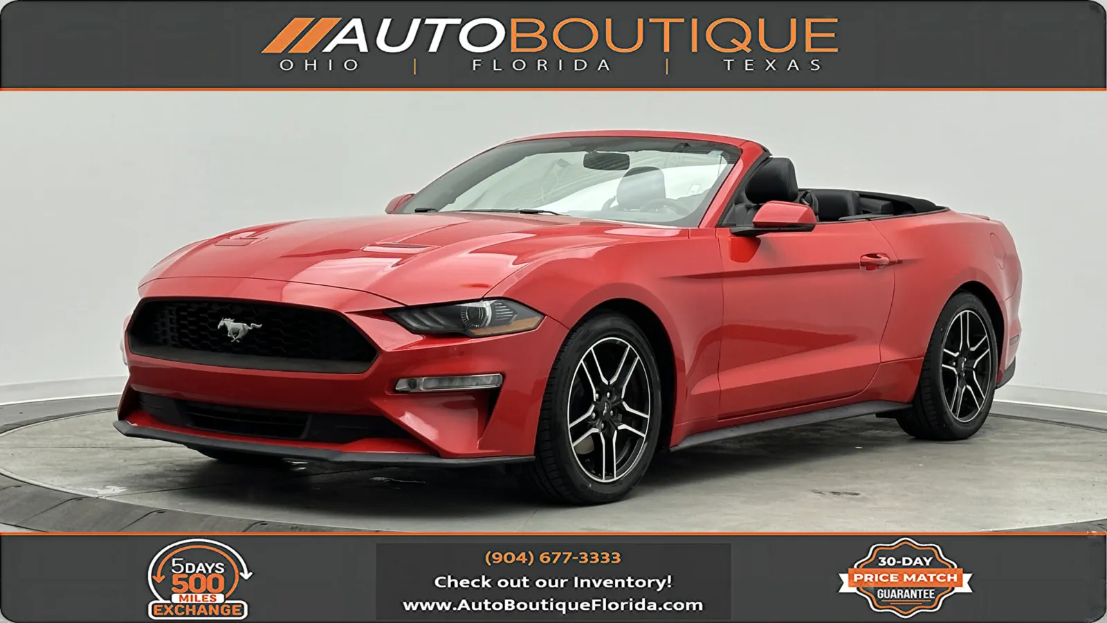 Red 2018 Ford Mustang EcoBoost Premium for sale in Jacksonville, FL