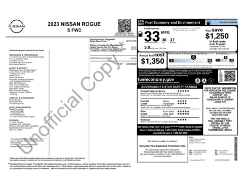 Photos of 2023 Nissan Rogue S for sale in Jacksonville, FL at Auto Boutique Florida