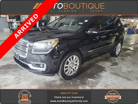 Black 2016 GMC Acadia Denali for sale in Jacksonville, FL