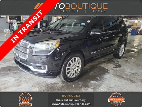Black 2016 GMC Acadia Denali for sale in Jacksonville, FL
