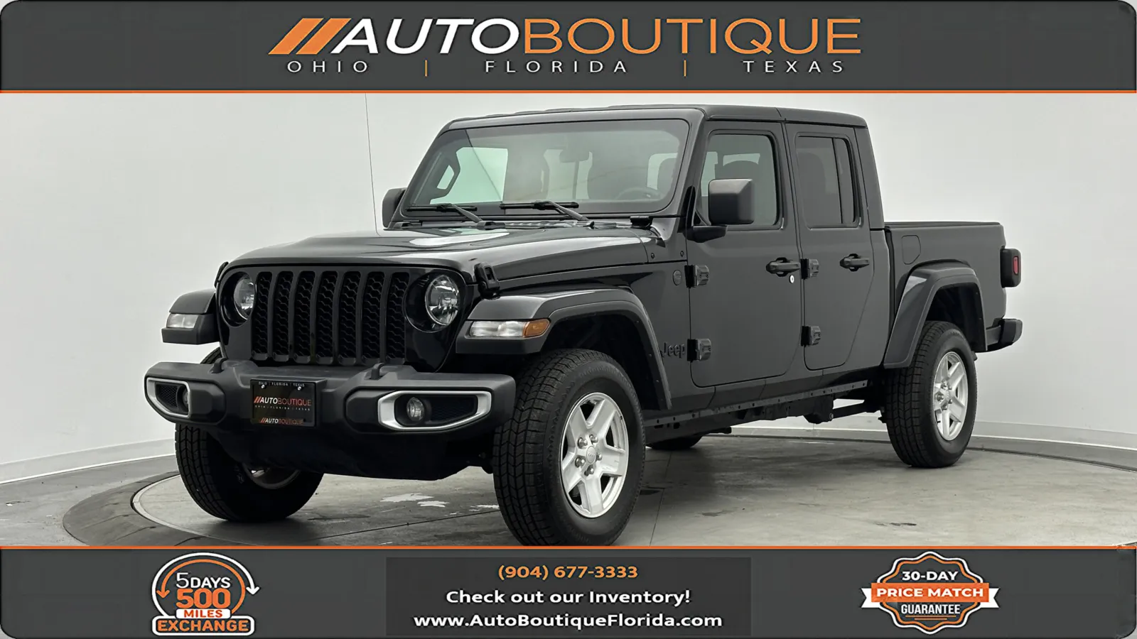 Black 2023 Jeep Gladiator Sport S for sale in Jacksonville, FL