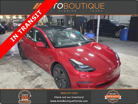 Red 2021 Tesla Model 3 Standard Range Plus for sale in Jacksonville, FL