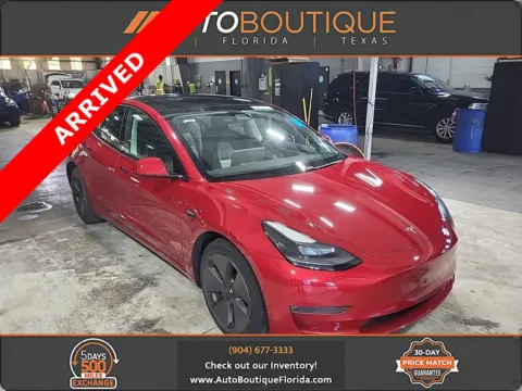 Red 2021 Tesla Model 3 Standard Range Plus for sale in Jacksonville, FL