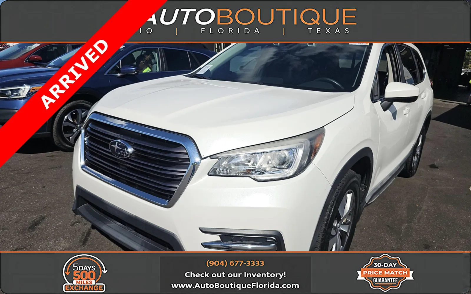White 2019 Subaru Ascent Premium for sale in Jacksonville, FL