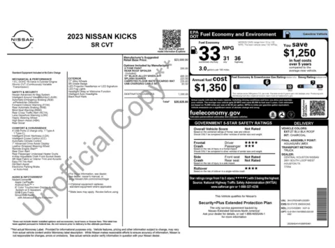 Photos of 2023 Nissan Kicks SR for sale in Jacksonville, FL at Auto Boutique Florida