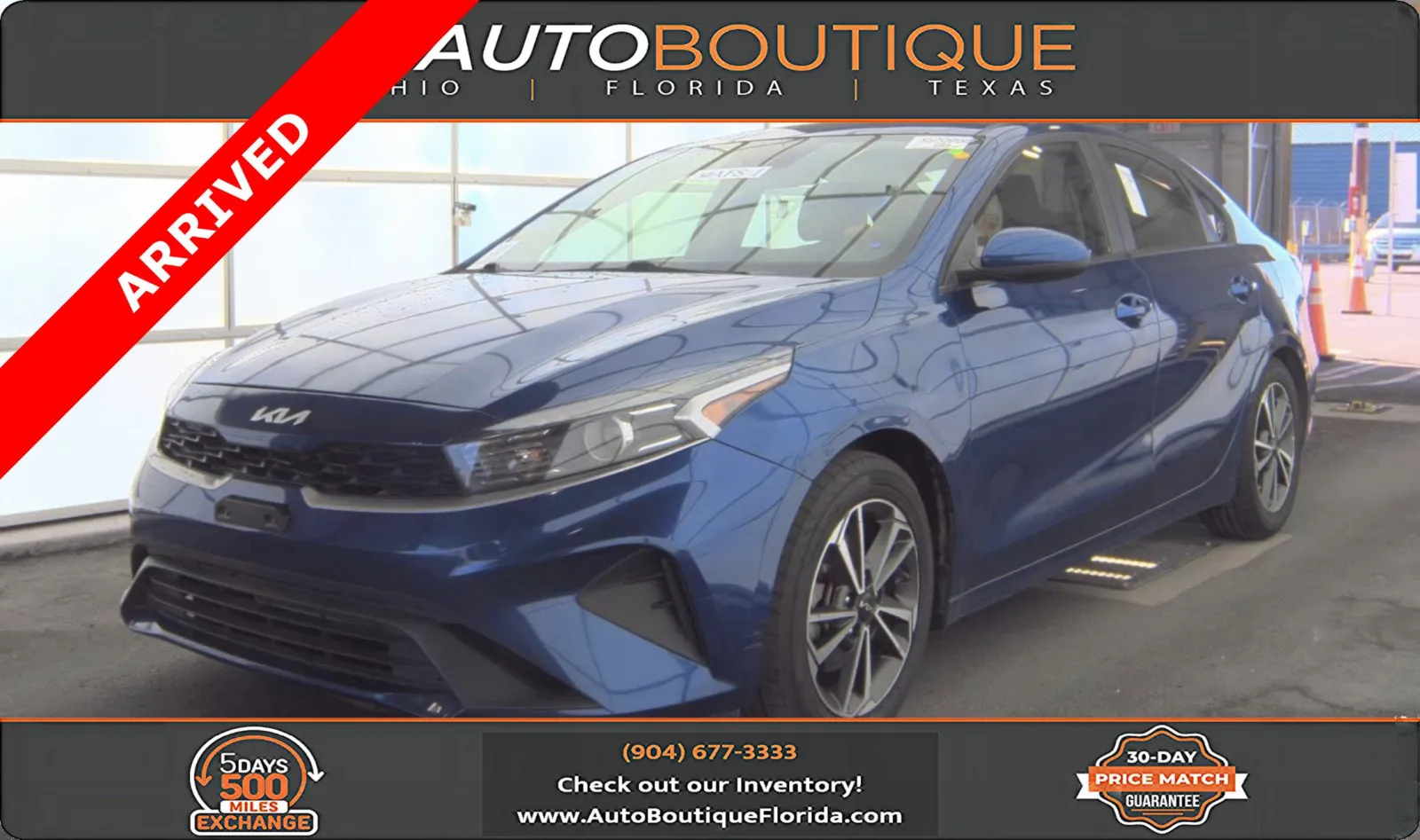 Blue 2023 Kia Forte LXS for sale in Jacksonville, FL