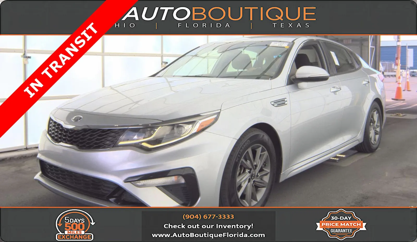 Silver 2019 Kia Optima LX for sale in Jacksonville, FL