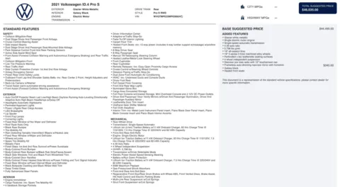 Photos of 2021 Volkswagen ID.4 Pro S for sale in Jacksonville, FL at Auto Boutique Florida