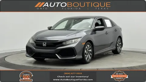 Blue 2018 Honda Civic Hatchback LX for sale in Jacksonville, FL
