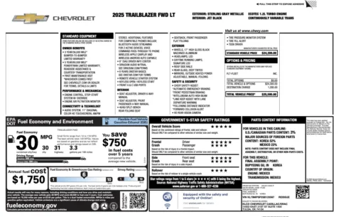 More photos of 2025 Chevrolet Trailblazer LT at Auto Boutique Florida, FL