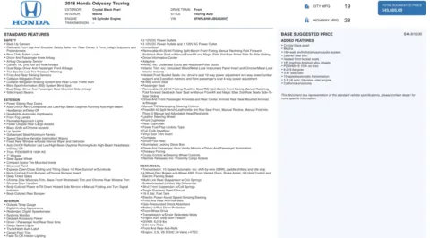 More photos of 2018 Honda Odyssey Touring at Auto Boutique Florida, FL