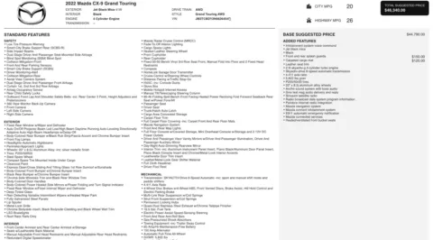 Photos of 2022 Mazda CX-9 Grand Touring for sale in Jacksonville, FL at Auto Boutique Florida