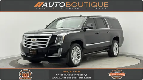 Black 2017 Cadillac Escalade ESV Platinum for sale in Jacksonville, FL