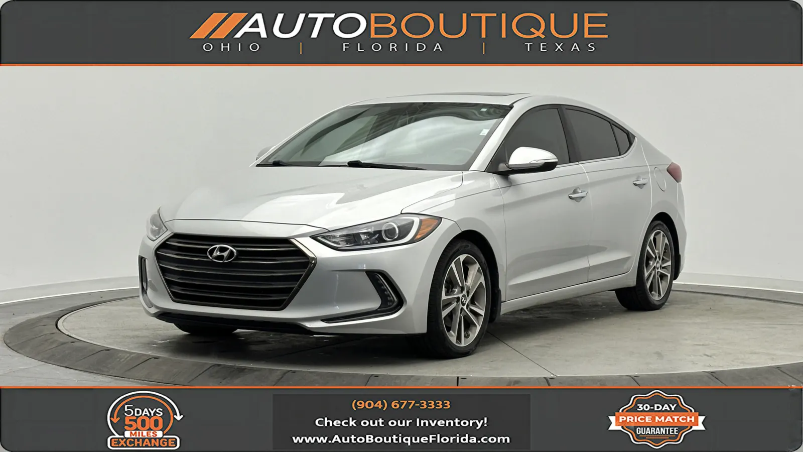 2017 Hyundai Elantra Limited for sale in Jacksonville, FL