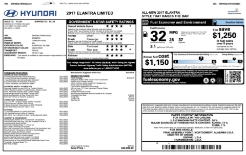 More photos of 2017 Hyundai Elantra Limited at Auto Boutique Florida, FL