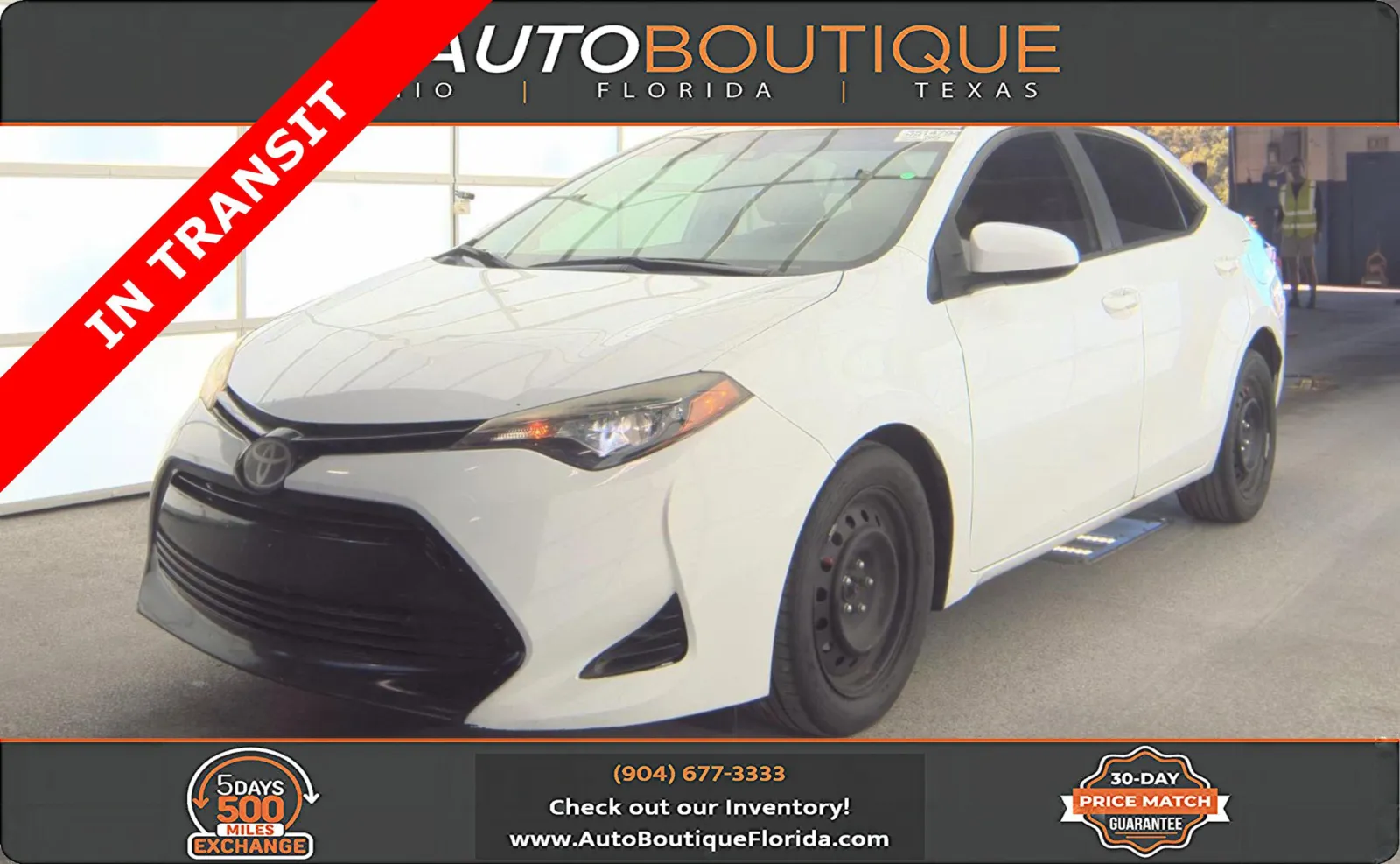 White 2019 Toyota Corolla LE for sale in Jacksonville, FL