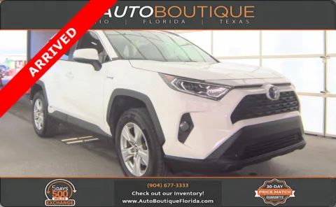 White 2020 Toyota RAV4 Hybrid XLE for sale in Jacksonville, FL