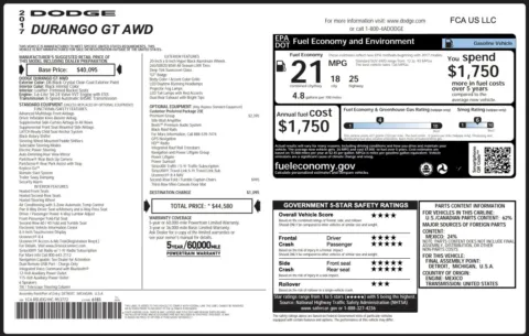 Photos of 2017 Dodge Durango GT for sale in Jacksonville, FL at Auto Boutique Florida