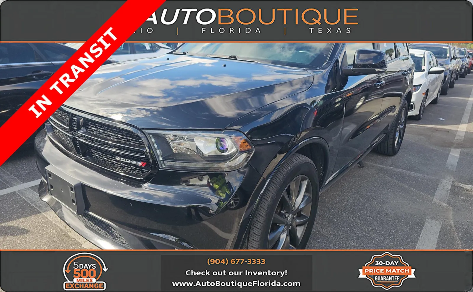 Black 2017 Dodge Durango GT for sale in Jacksonville, FL