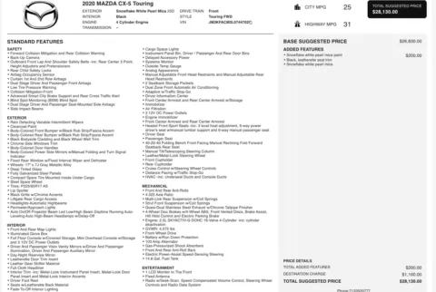 Photos of 2020 Mazda CX-5 Touring for sale in Jacksonville, FL at Auto Boutique Florida