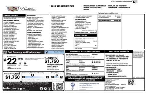 Photos of 2019 Cadillac XTS Luxury for sale in Jacksonville, FL at Auto Boutique Florida