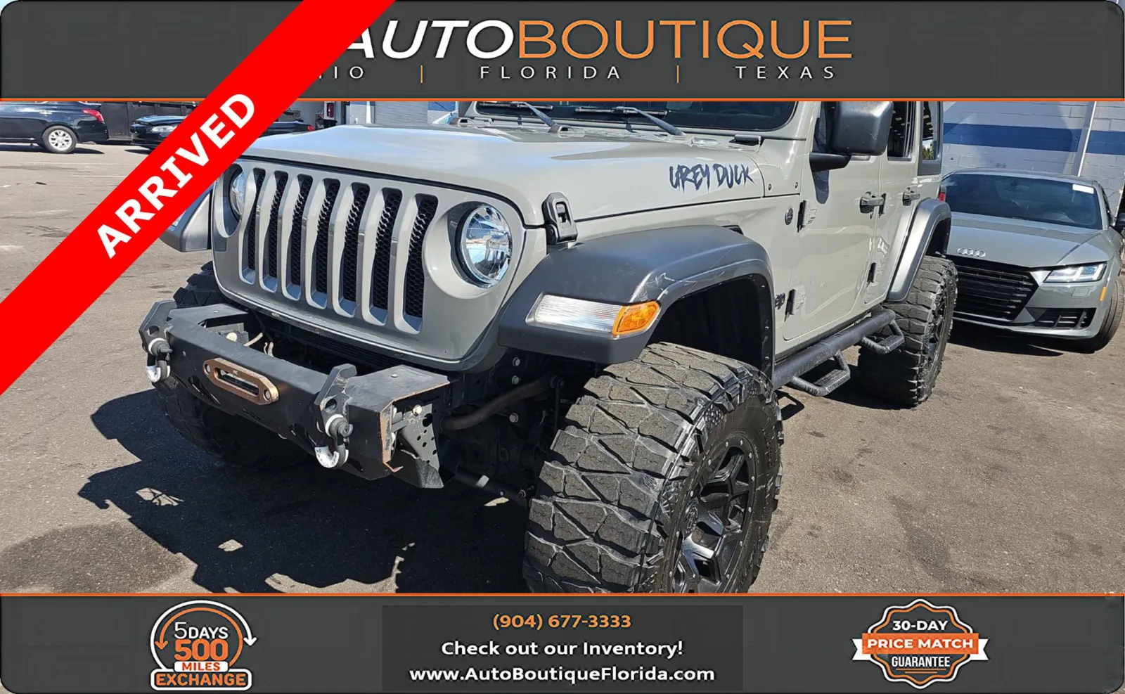 Gray 2020 Jeep Wrangler Unlimited Sport S for sale in Jacksonville, FL