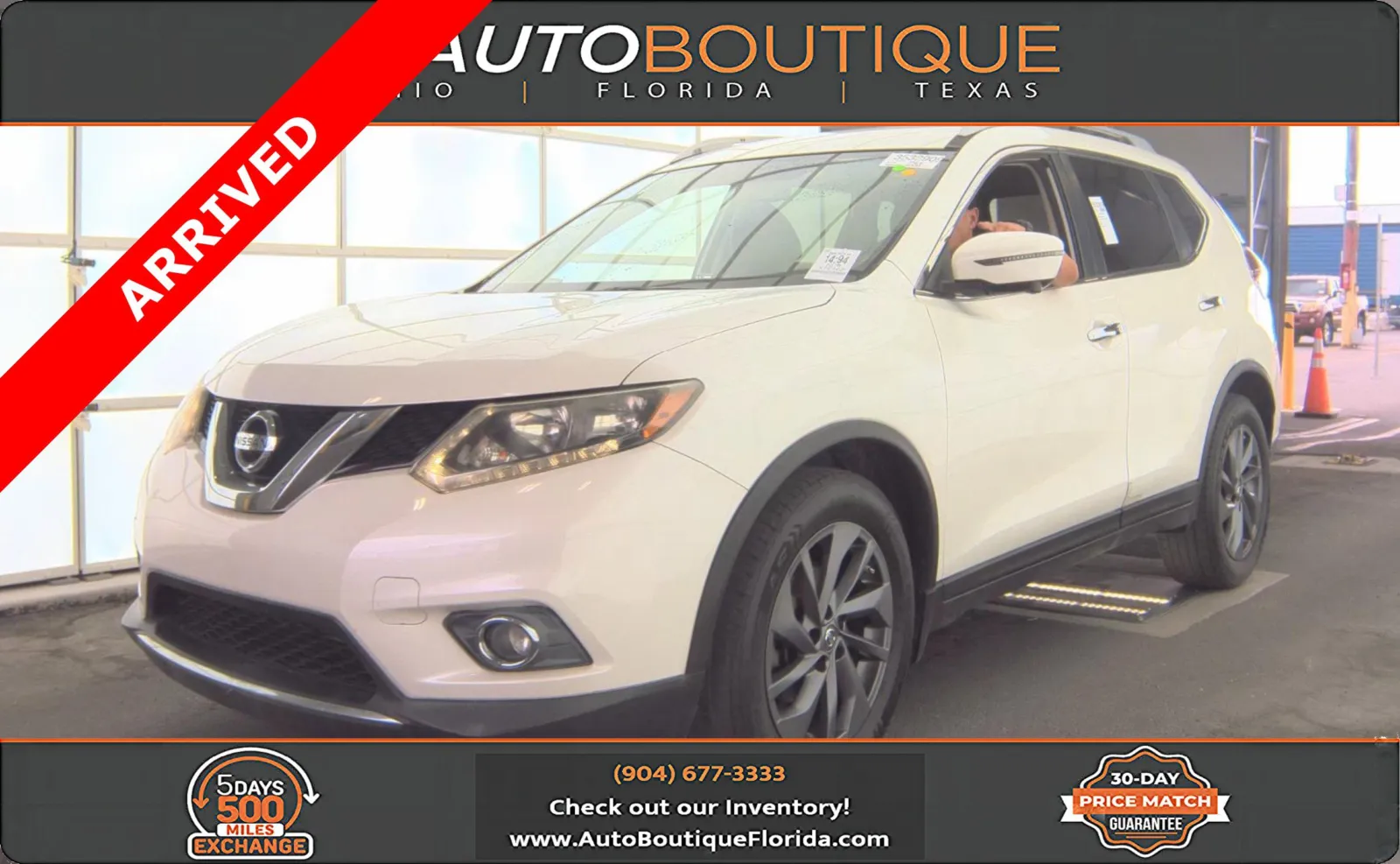 White 2016 Nissan Rogue SL for sale in Jacksonville, FL